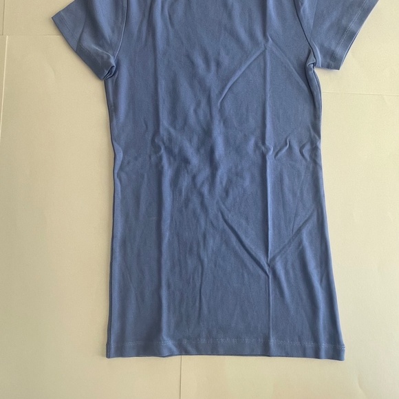 COPY - J Crew Fine-Rib Cotton Crewneck Tee - Blue - S - Picture 2 of 6